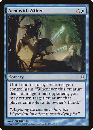 Arm with Aether [New Phyrexia] | Dumpster Cat Games
