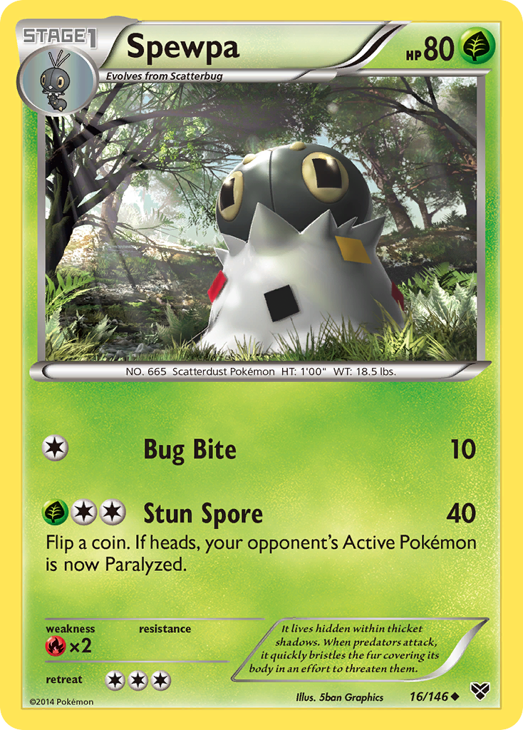 Spewpa (16/146) [XY: Base Set] | Dumpster Cat Games