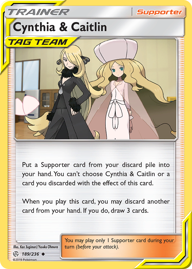 Cynthia & Caitlin (189/236) [Sun & Moon: Cosmic Eclipse] | Dumpster Cat Games