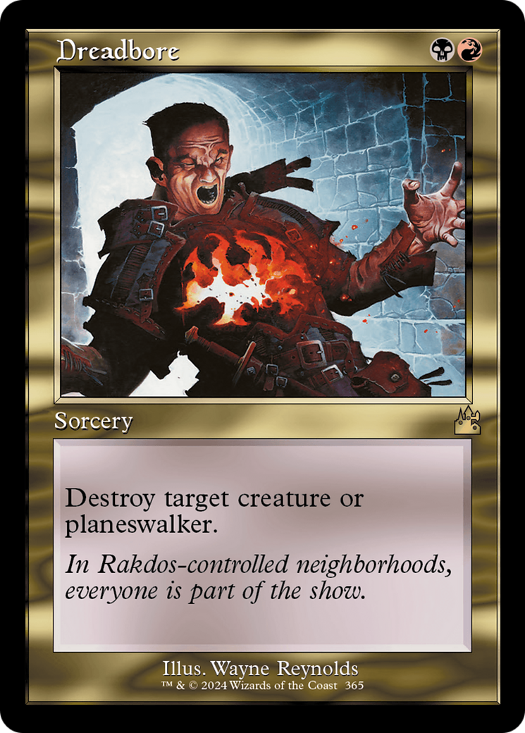 Dreadbore (Retro Frame) [Ravnica Remastered] | Dumpster Cat Games