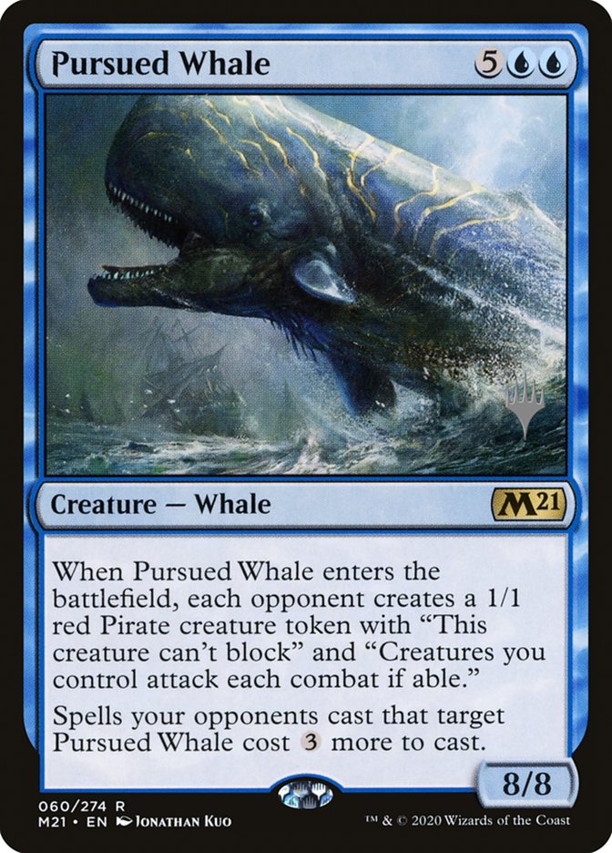 Pursued Whale (Promo Pack) [Core Set 2021 Promos] | Dumpster Cat Games