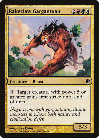 Rakeclaw Gargantuan [Commander 2013] | Dumpster Cat Games