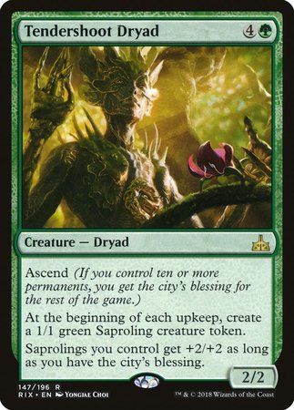 Tendershoot Dryad [Rivals of Ixalan] | Dumpster Cat Games
