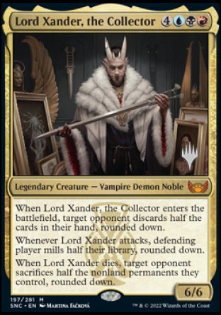 Lord Xander, the Collector (Promo Pack) [Streets of New Capenna Promos] | Dumpster Cat Games