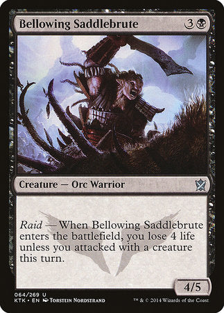 Bellowing Saddlebrute [Khans of Tarkir] | Dumpster Cat Games