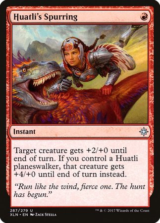 Huatli's Spurring [Ixalan] | Dumpster Cat Games