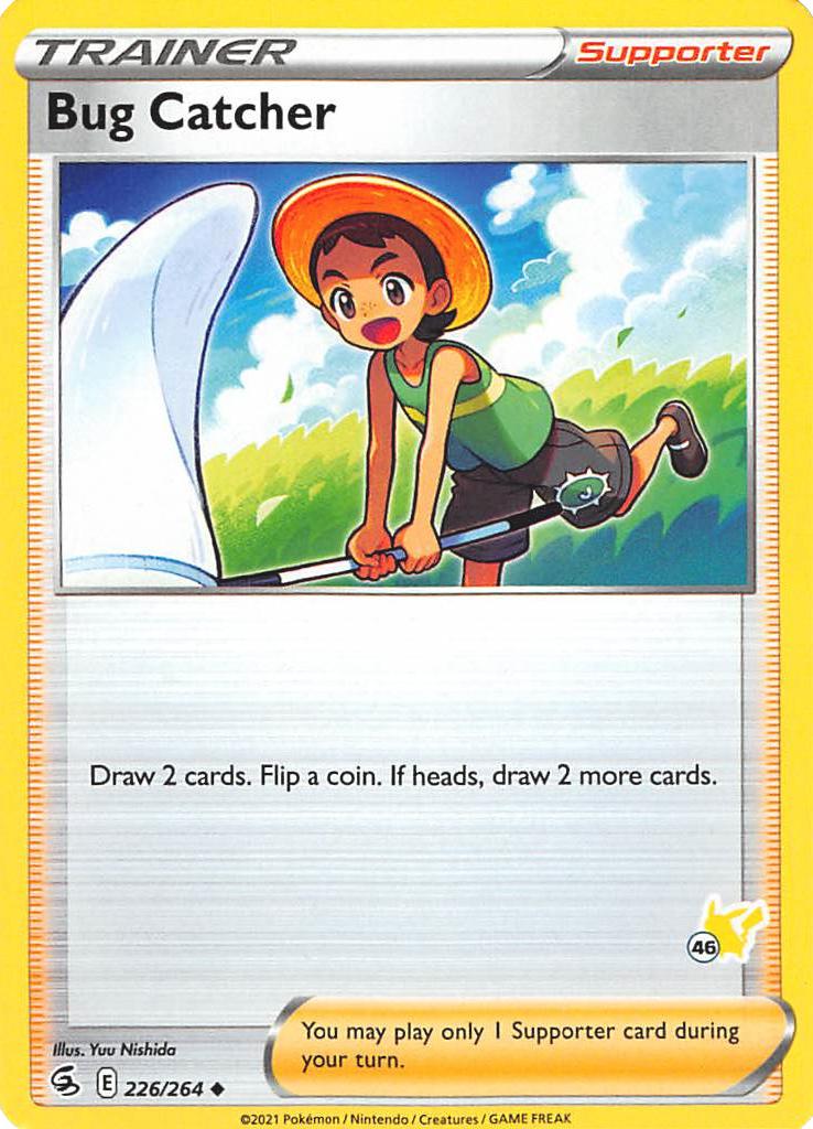 Bug Catcher (226/264) (Pikachu Stamp #46) [Battle Academy 2022] | Dumpster Cat Games