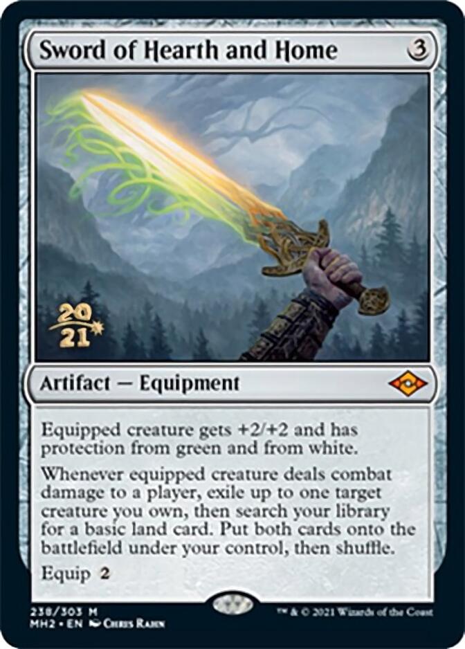 Sword of Hearth and Home [Modern Horizons 2 Prerelease Promos] | Dumpster Cat Games