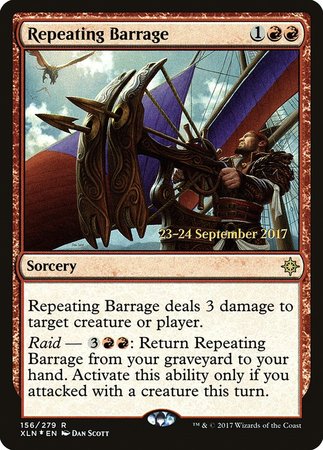 Repeating Barrage [Ixalan Promos] | Dumpster Cat Games