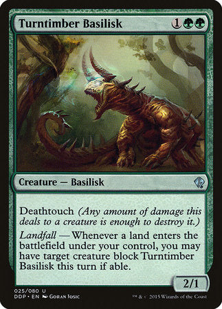 Turntimber Basilisk [Duel Decks: Zendikar vs. Eldrazi] | Dumpster Cat Games