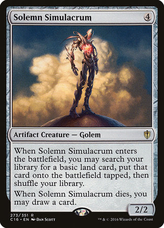 Solemn Simulacrum [Commander 2016] | Dumpster Cat Games