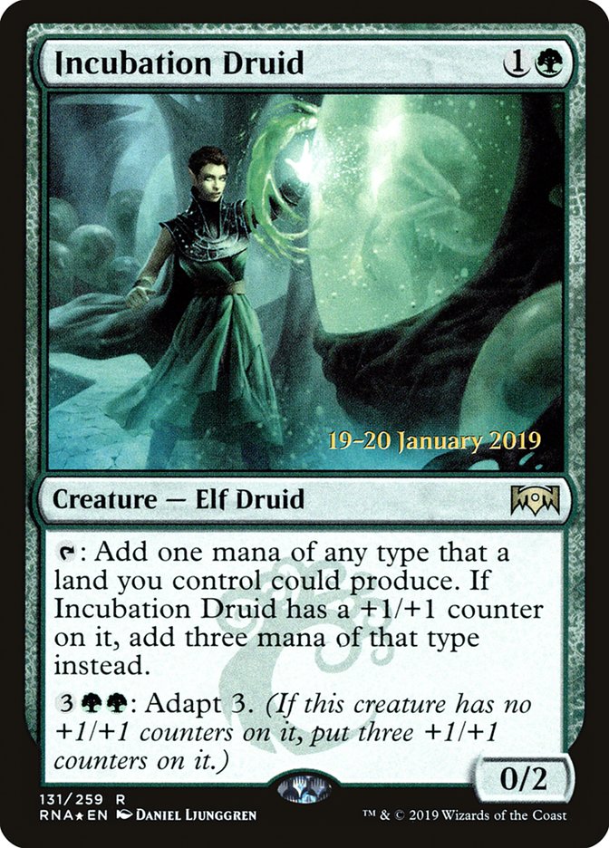 Incubation Druid [Ravnica Allegiance Prerelease Promos] | Dumpster Cat Games