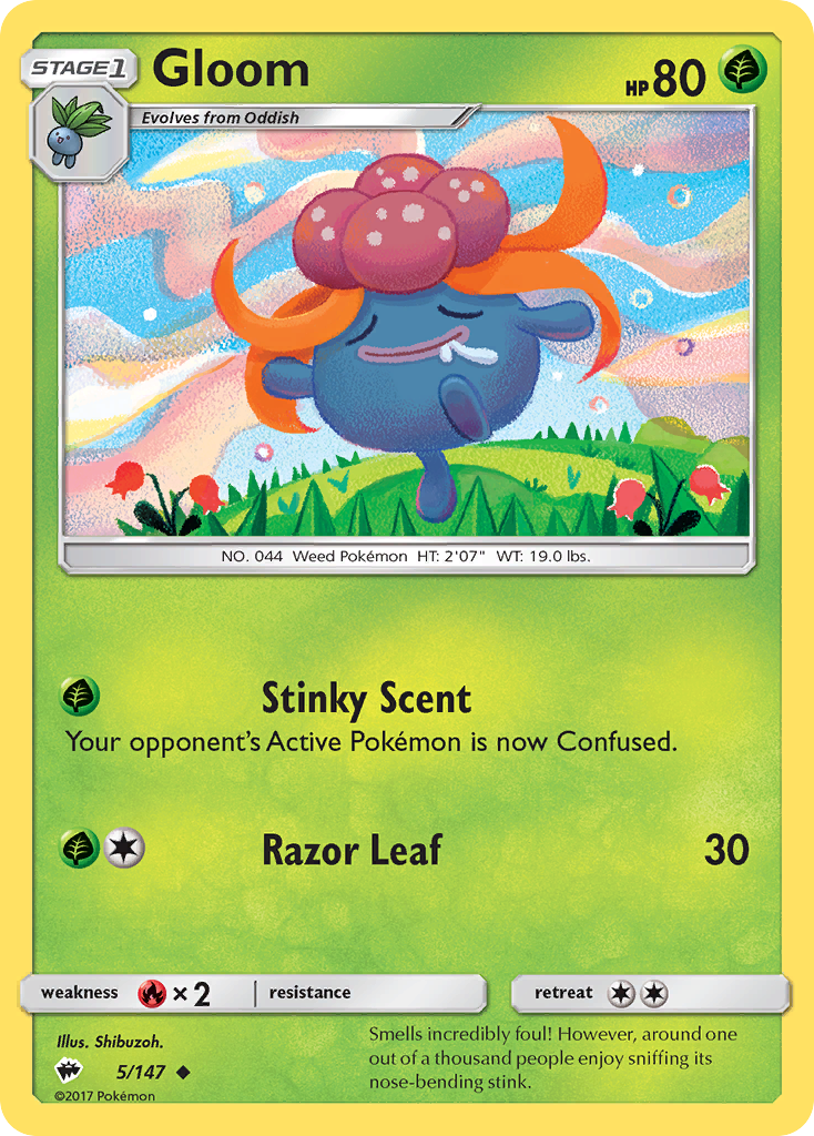 Gloom (5/147) [Sun & Moon: Burning Shadows] | Dumpster Cat Games