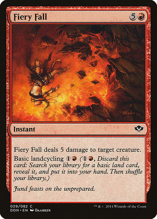 Fiery Fall [Duel Decks: Speed vs. Cunning] | Dumpster Cat Games