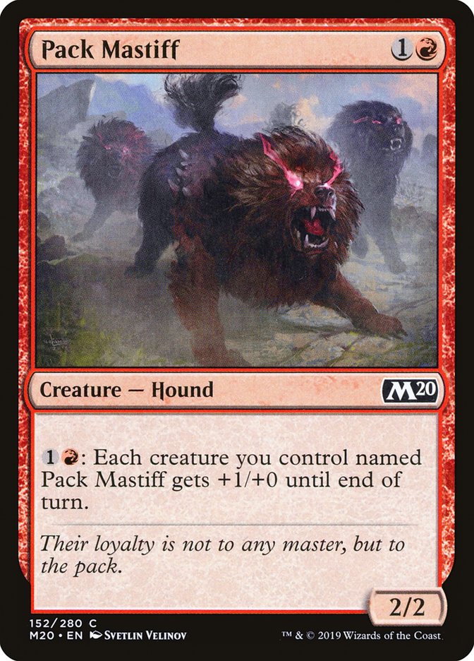 Pack Mastiff [Core Set 2020] | Dumpster Cat Games