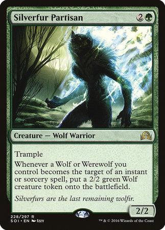 Silverfur Partisan [Shadows over Innistrad] | Dumpster Cat Games