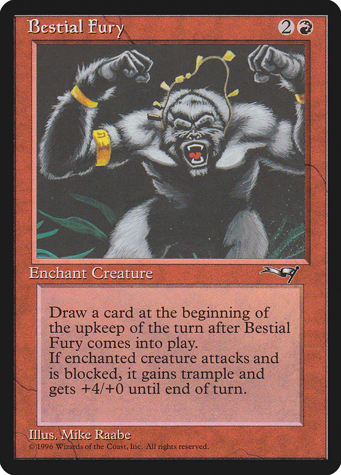 Bestial Fury (Fists Raised) [Alliances] | Dumpster Cat Games