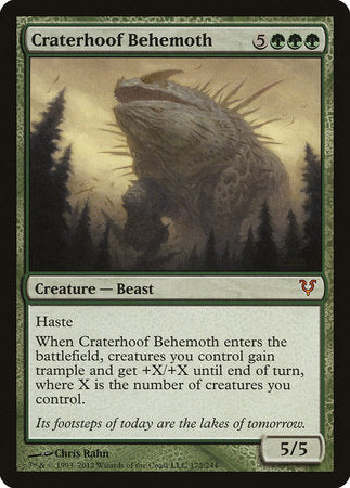 Craterhoof Behemoth [Avacyn Restored] | Dumpster Cat Games