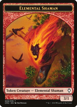 Elemental Shaman Token [Commander Anthology Volume II Tokens] | Dumpster Cat Games