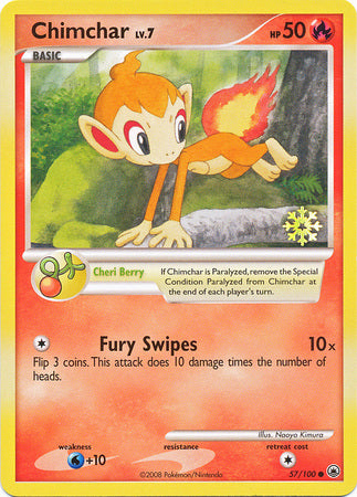 Chimchar (57/100) [Countdown Calendar Promos] | Dumpster Cat Games