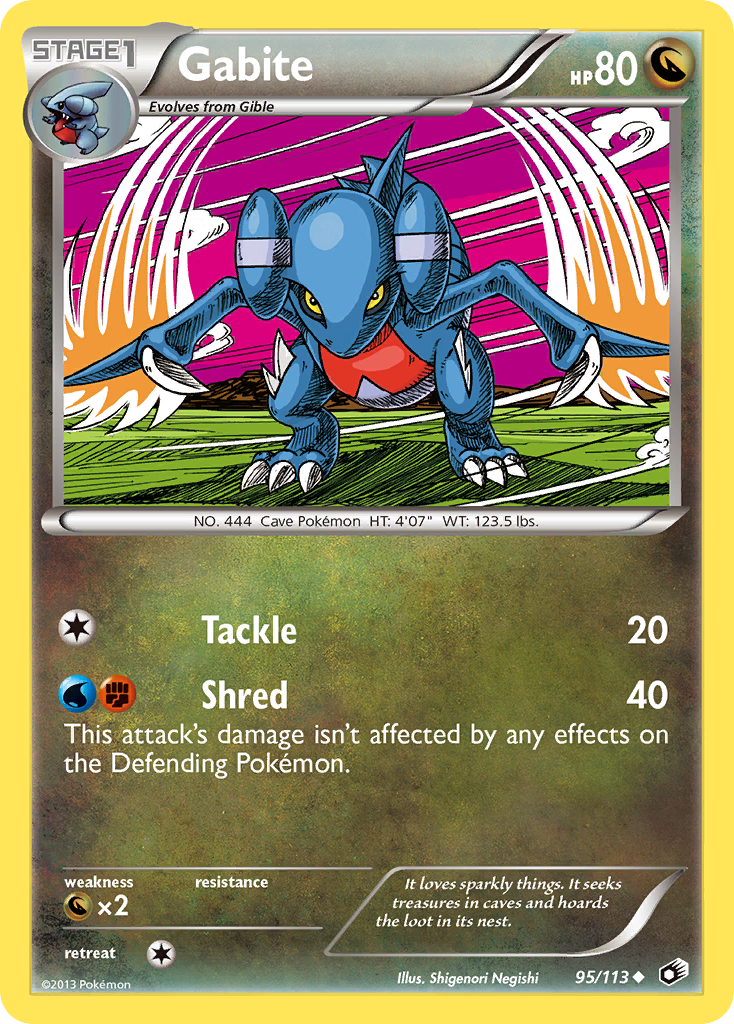 Gabite (95/113) [Black & White: Legendary Treasures] | Dumpster Cat Games