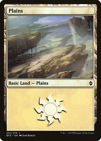 Plains (251) [Battle for Zendikar] | Dumpster Cat Games