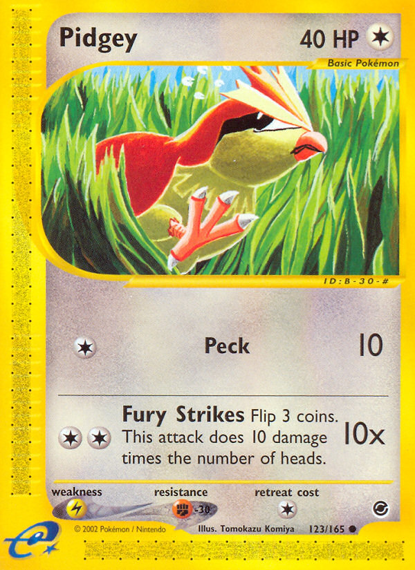 Pidgey (123/165) [Expedition: Base Set] | Dumpster Cat Games