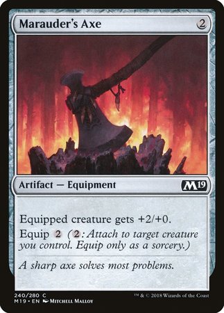 Marauder's Axe [Core Set 2019] | Dumpster Cat Games