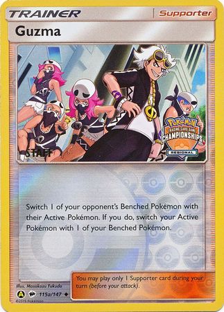 Guzma (115a/147) (Regional Championship Promo Staff) [Sun & Moon: Burning Shadows] | Dumpster Cat Games