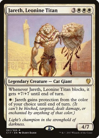 Jareth, Leonine Titan [Commander 2017] | Dumpster Cat Games