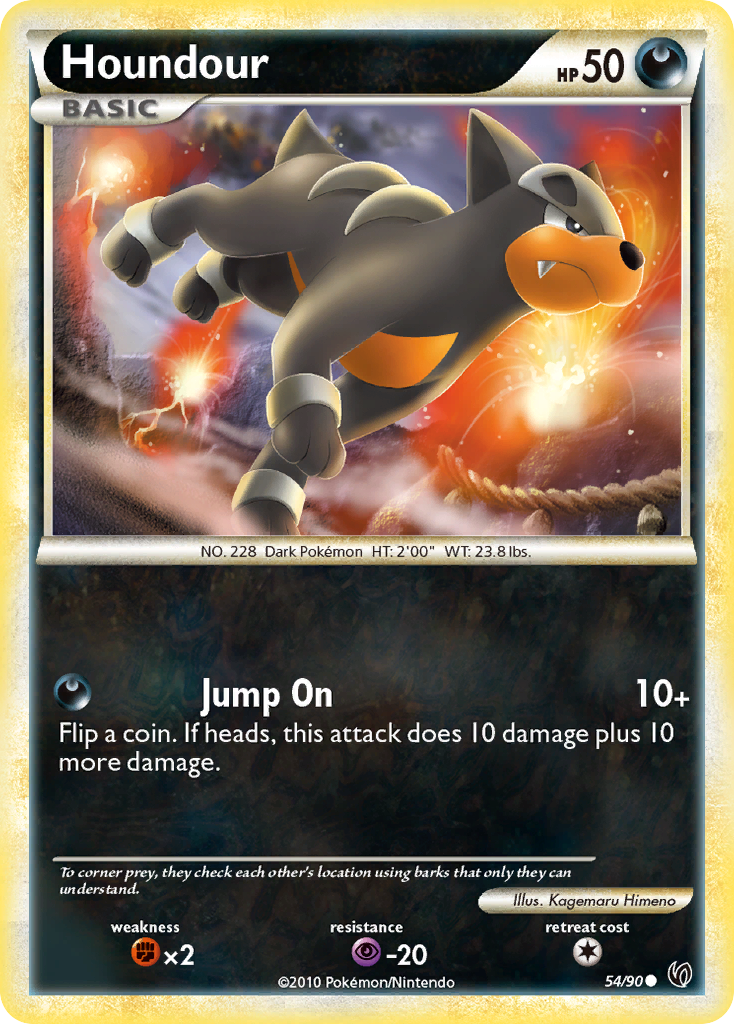 Houndour (54/90) [HeartGold & SoulSilver: Undaunted] | Dumpster Cat Games