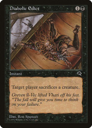 Diabolic Edict [Tempest] | Dumpster Cat Games