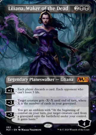 Liliana, Waker of the Dead (Borderless) [Core Set 2021] | Dumpster Cat Games
