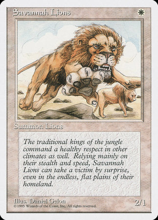 Savannah Lions [Fourth Edition] | Dumpster Cat Games