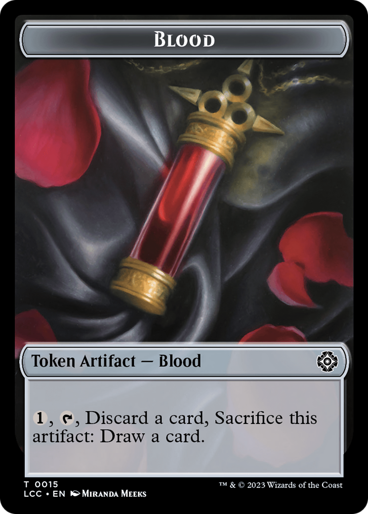 Blood // Vampire (0004) Double-Sided Token [The Lost Caverns of Ixalan Commander Tokens] | Dumpster Cat Games
