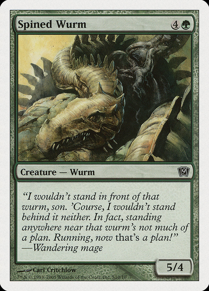 Spined Wurm [Ninth Edition] | Dumpster Cat Games
