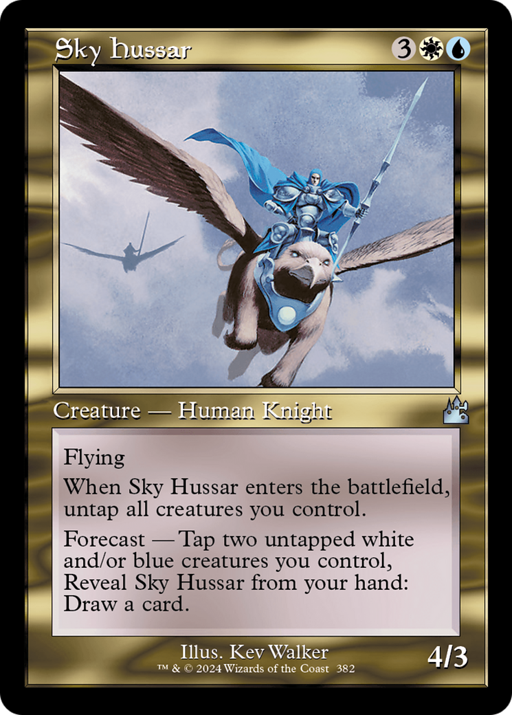Sky Hussar (Retro Frame) [Ravnica Remastered] | Dumpster Cat Games
