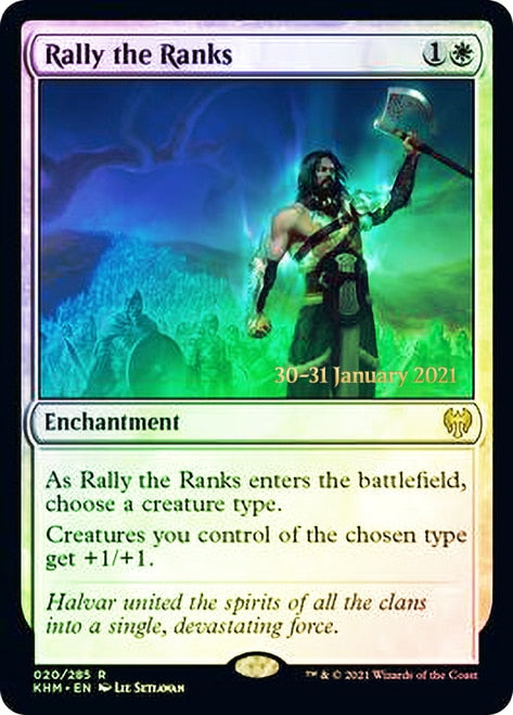 Rally the Ranks  [Kaldheim Prerelease Promos] | Dumpster Cat Games