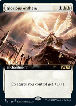 Glorious Anthem (Extended Art) [Core Set 2021] | Dumpster Cat Games