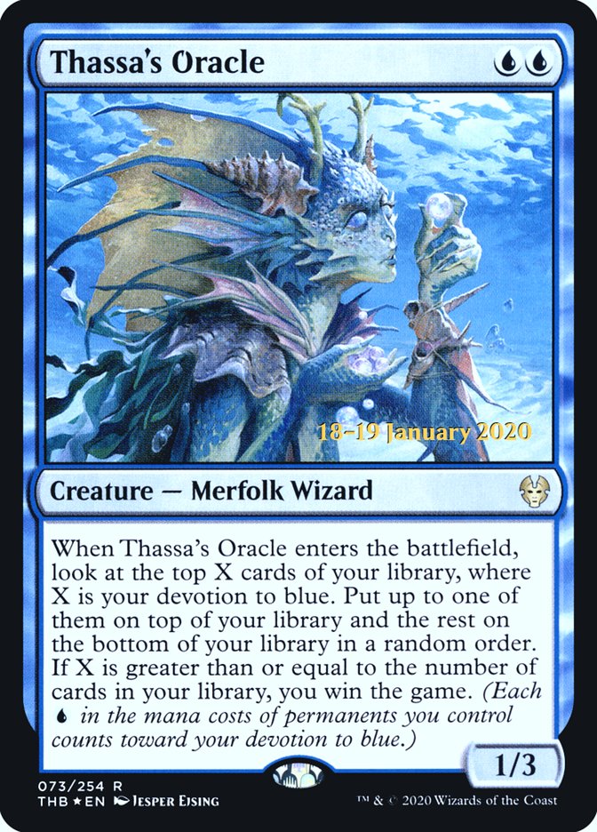 Thassa's Oracle [Theros Beyond Death Prerelease Promos] | Dumpster Cat Games