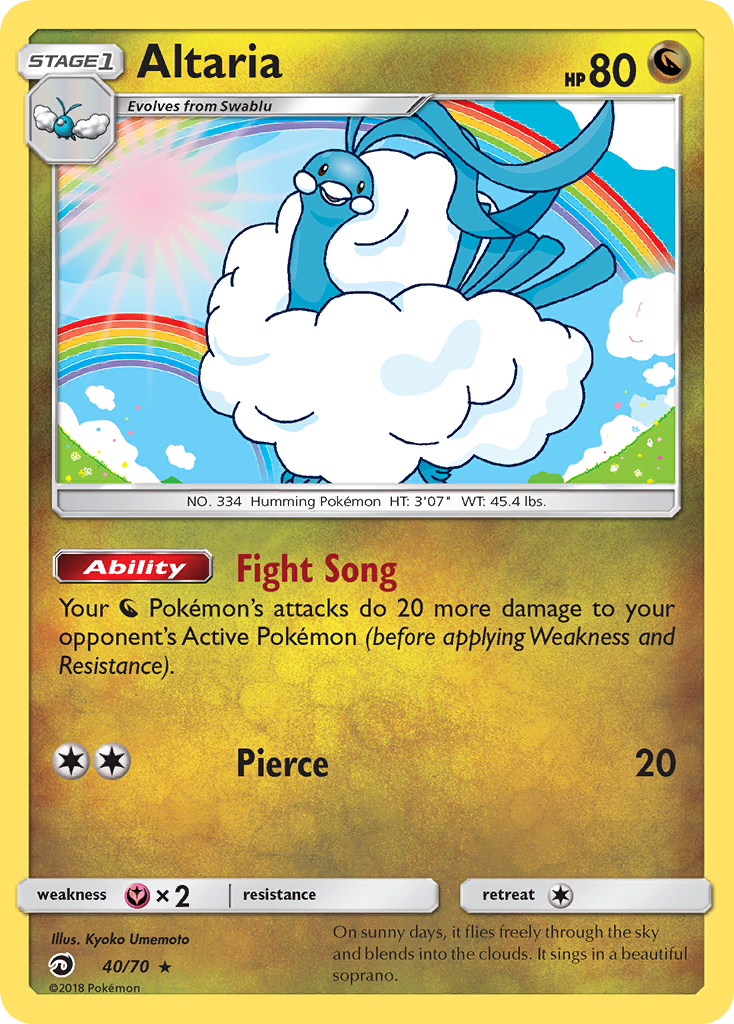 Altaria (40/70) [Sun & Moon: Dragon Majesty] | Dumpster Cat Games