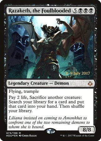 Razaketh, the Foulblooded [Hour of Devastation Promos] | Dumpster Cat Games