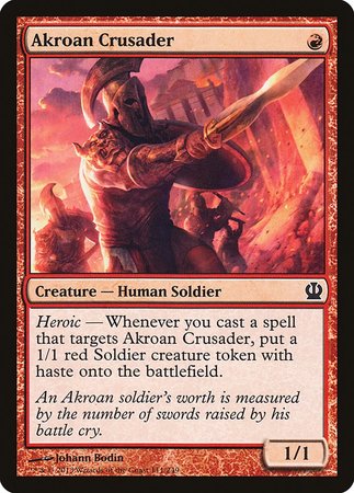 Akroan Crusader [Theros] | Dumpster Cat Games