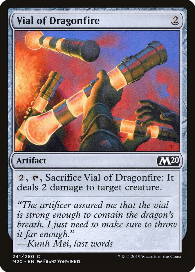 Vial of Dragonfire [Core Set 2020] | Dumpster Cat Games
