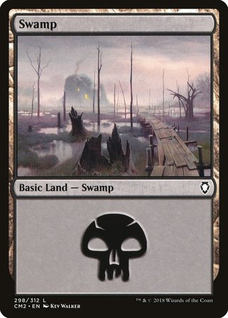 Swamp (298) [Commander Anthology Volume II] | Dumpster Cat Games