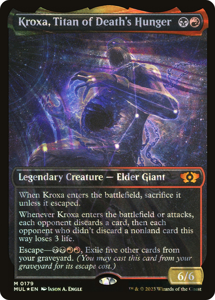 Kroxa, Titan of Death's Hunger (Halo Foil) [Multiverse Legends] | Dumpster Cat Games