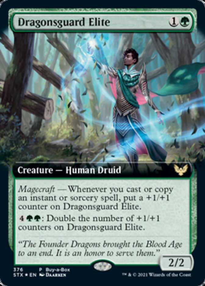 Dragonsguard Elite (Buy-A-Box) [Strixhaven: School of Mages Promos] | Dumpster Cat Games