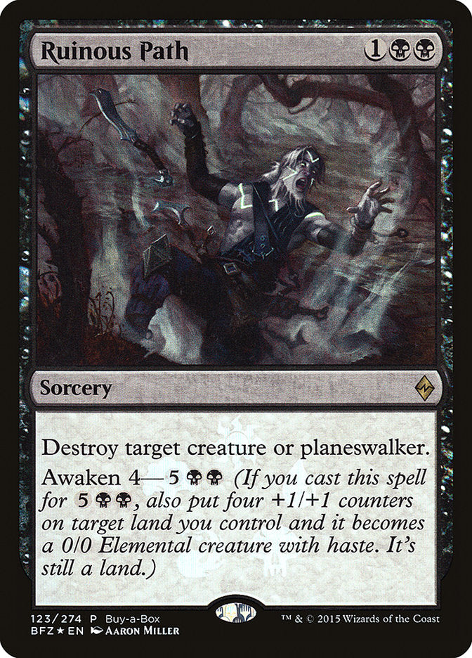 Ruinous Path (Buy-A-Box) [Battle for Zendikar Promos] | Dumpster Cat Games