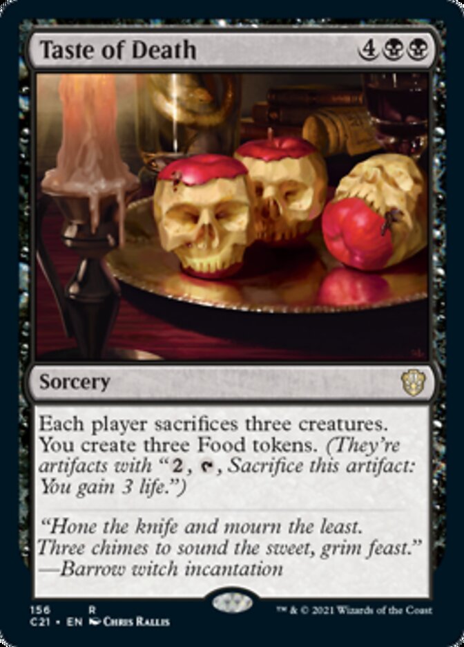 Taste of Death [Commander 2021] | Dumpster Cat Games