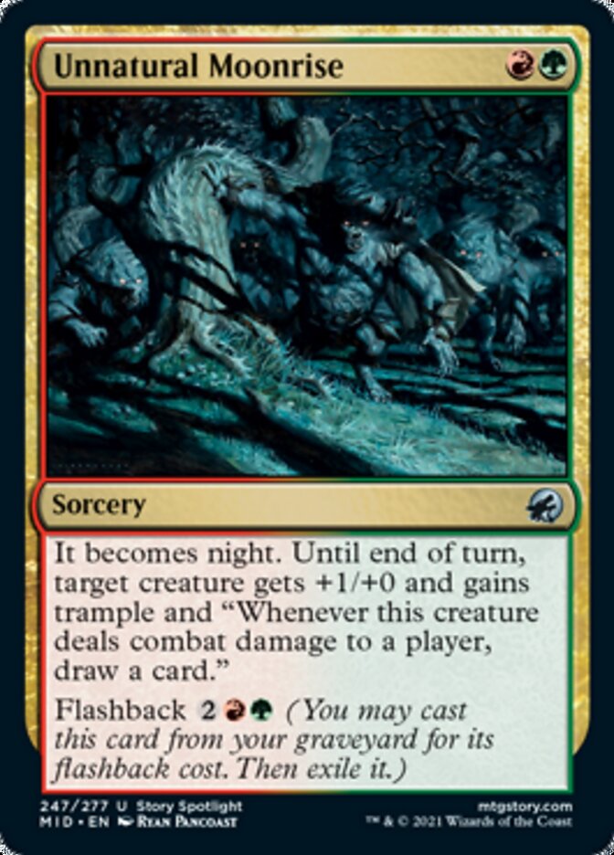 Unnatural Moonrise [Innistrad: Midnight Hunt] | Dumpster Cat Games